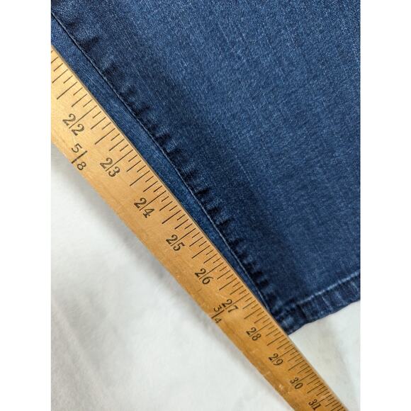 Code Bleu womens Aimee jeans sz 14 Wiskers embroiderysee photos - Picture 6 of 8